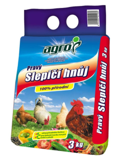 Agro slepačí hnoj 3 kg