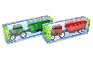 Traktor s vlečkou na zotrvačník 27cm